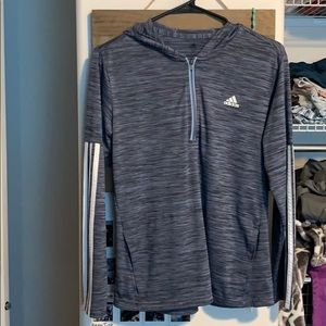 Long sleeve purple adidas hoodie